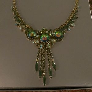 Spectacular green watermelon margarita parure from Juliana D & E 1964.